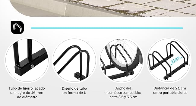 bicycle rack for bike rack with a handle