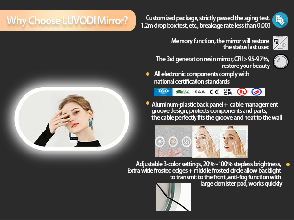 specchio bluetooth bagno musica specchio retroilluminato bagno specchio ovale  specchio smart