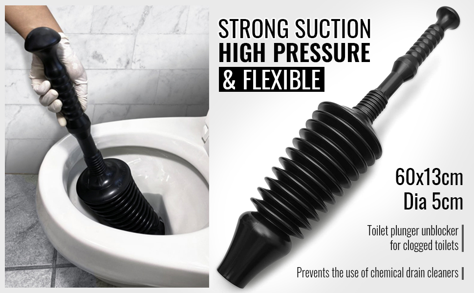  Ventouse flexible pour toilettes à haute pression et forte aspiration 
