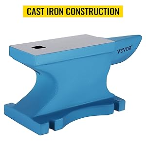 VEVOR Enclume En Fonte Enclume Bleue 55 Lb Pour Les Forgerons/riveter/former Du Métal 16 Enclume en Fer de 24,9 kg
