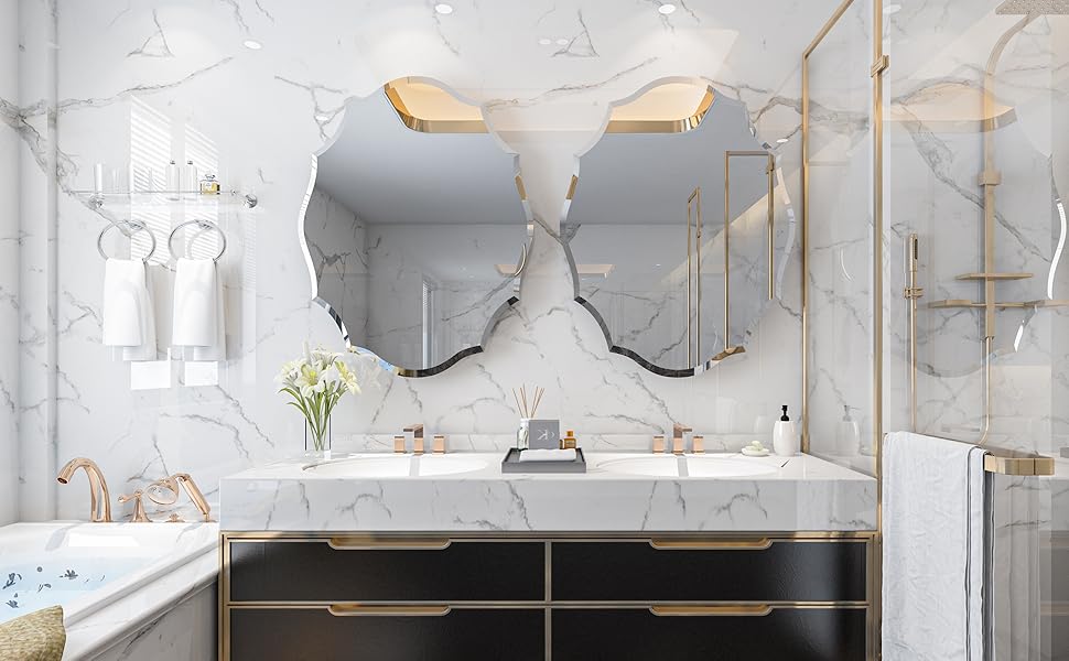 irregular wall mirror