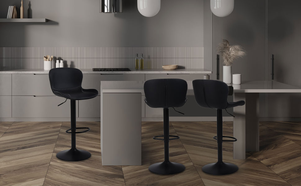 bar chairs black