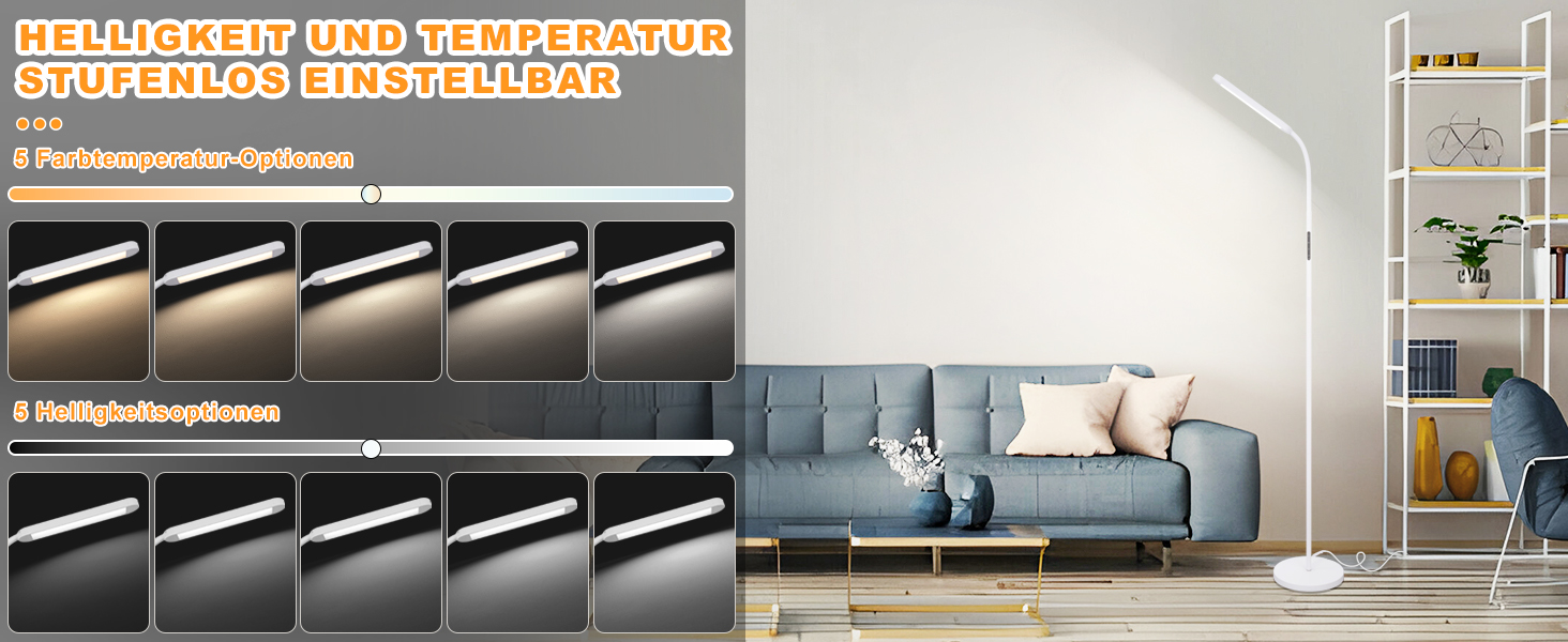 stehlampe dimmbar 
