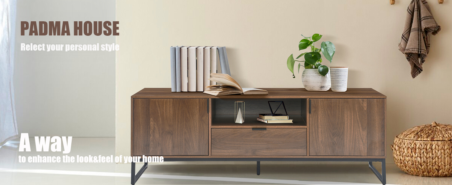 tv sideboard vasagle schrank wohnzimmer möbel lowboard vintage cabinet living room unterschrank