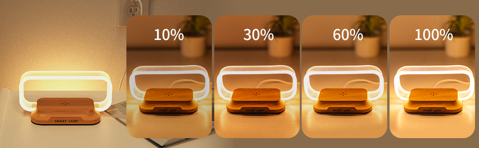 small nightstand lamp wireless charger cute bedside lamp bedroom mini night light tiny lamp