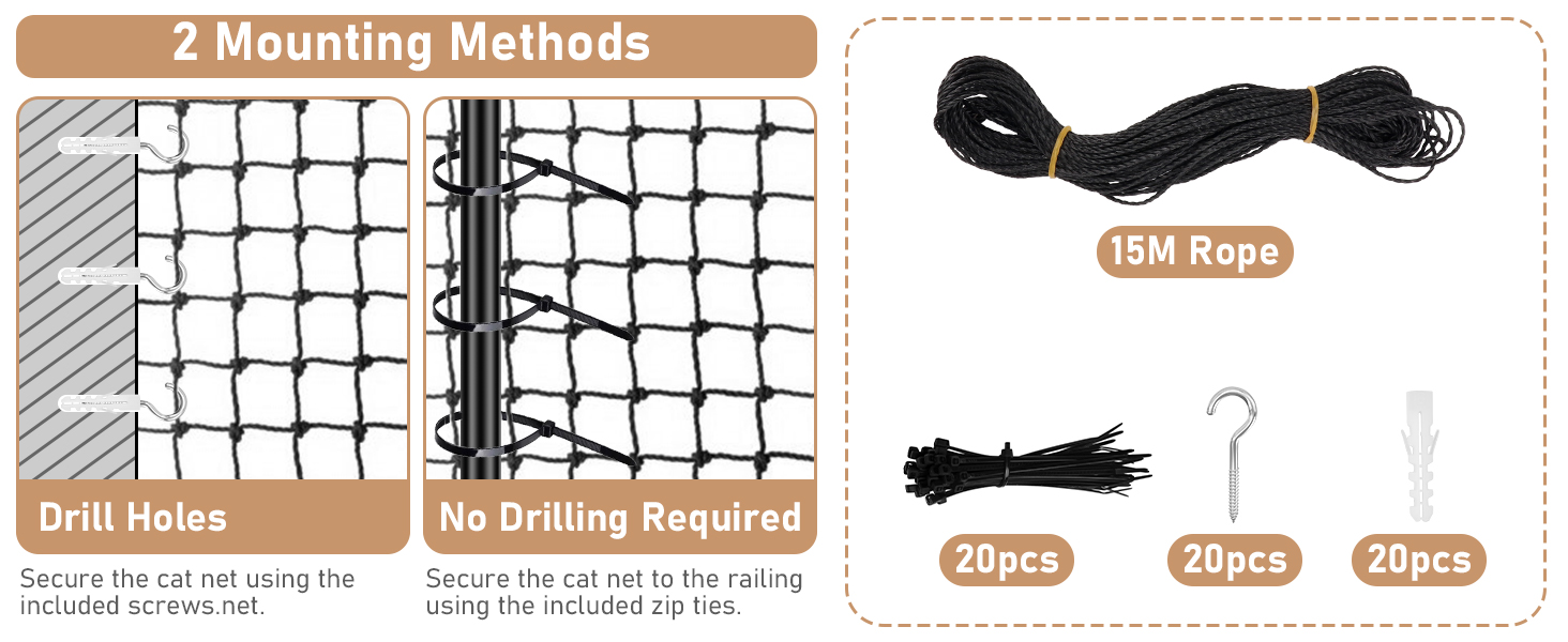 Schéma technique montrant les modèles de grille et les instructions de routage des câbles avec les câbles de connexion noirs et les points de montage illustrés par étapes séquentielles.