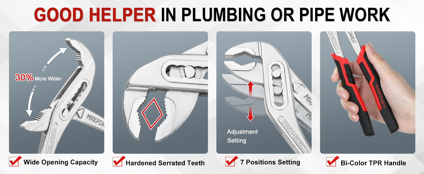 Tongue-and-Groove Pliers for Plumbing