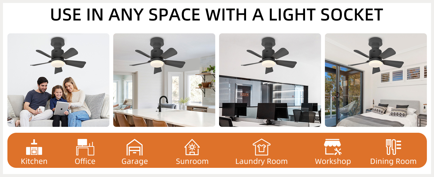 small ceiling fan