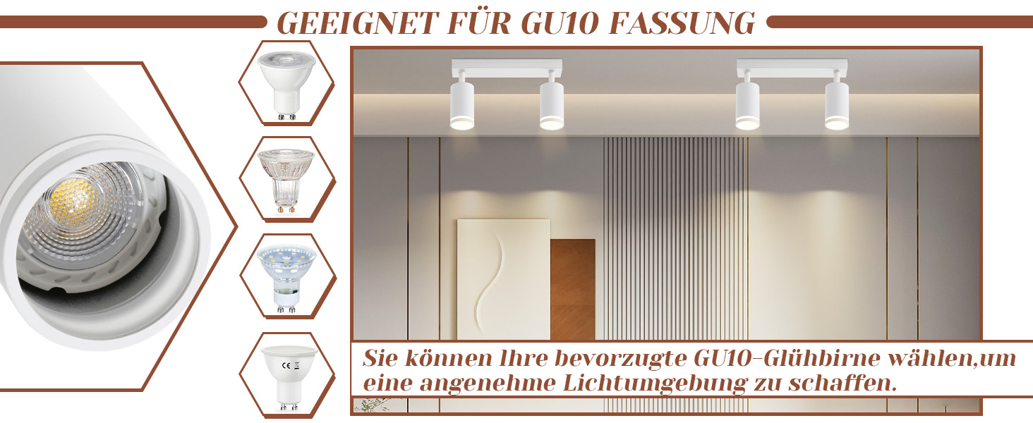 GU10 DECKENSPOTS