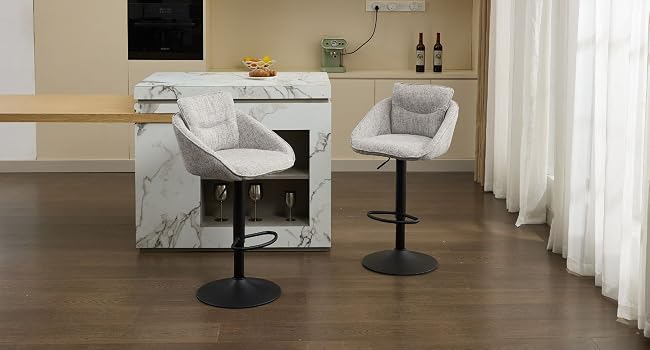 chaise bar blanche tabouret bar tissu beige tabourets de bar