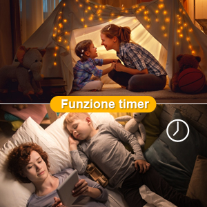 Le plafonnier LED en bois a un mode minuterie :