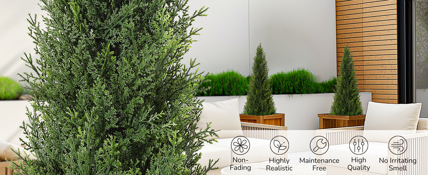 arbre topiaire artificiel en pin