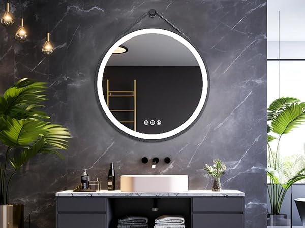specchio con led luce bagno rotondo 60 cm 80 cm specchio tondo da bagno con led luce