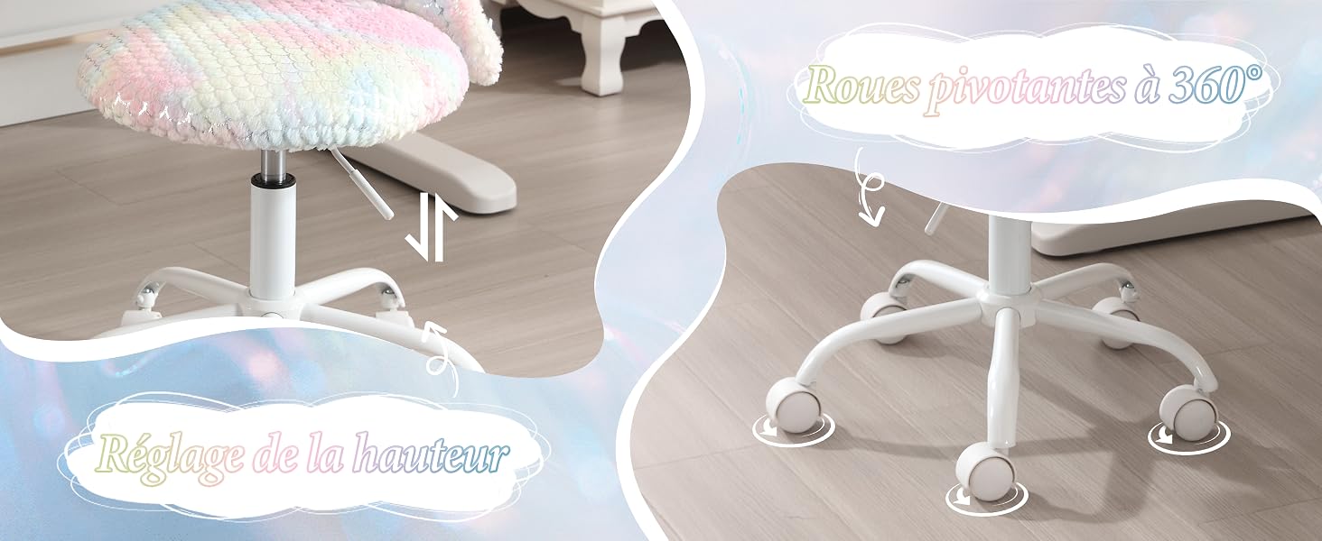 Enfant Chaise de Bureau Pivotante