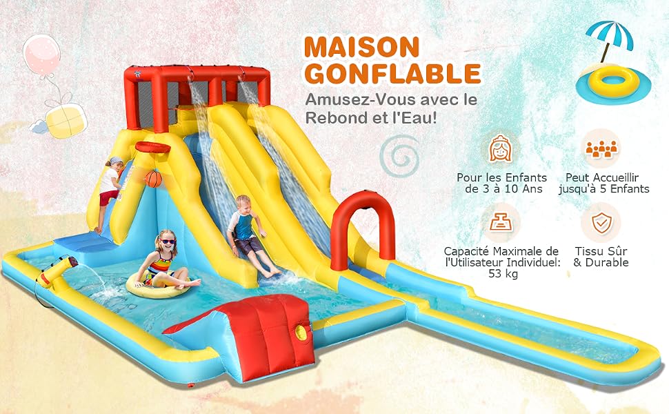Château gonflable aquatique