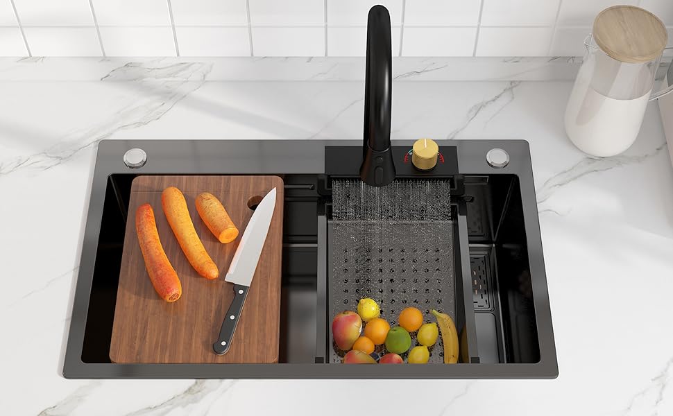 évier de cuisine en acier inoxydable