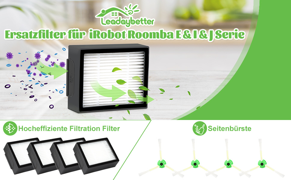 Filtre de rechange pour iRobot Roomba E & I série i7