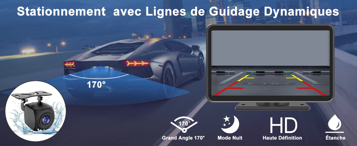 Stationnement avec Lignes de Guidage Dynamiques 