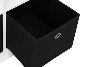 bookshelf bookcase organiser wardrobe storage display cube 3 drawers wood