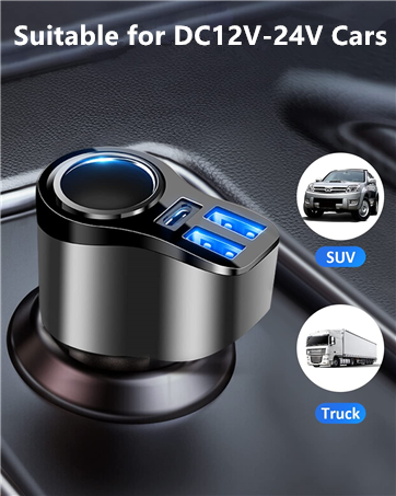 usb c car charger adapter car phone charger cigarette lighter usb charger adapter 12v usb socket 