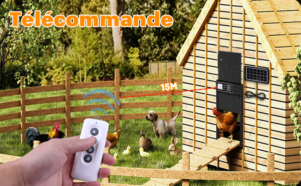 porte poulailler automatique solaire