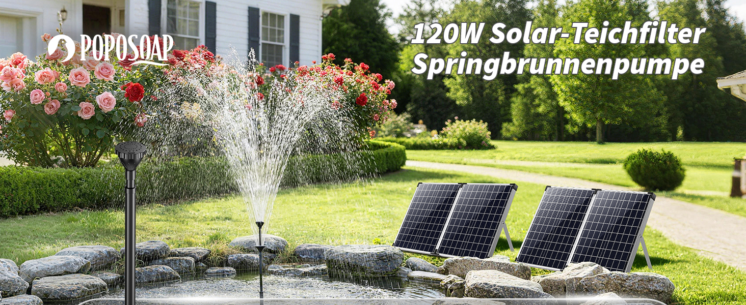 POPOSOAP Solar Teichfilter System