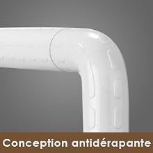 Barra de agarre para inodoro de 60 cm