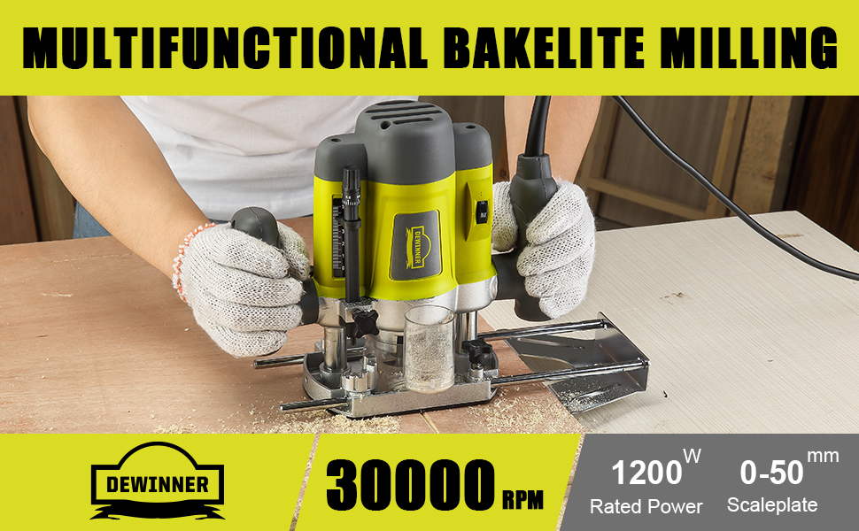 Défonceuse affleureuse électrique, DEWINNER