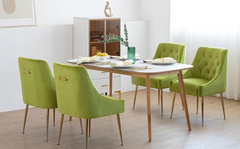 Chaise Salle a Manger Lot de 2, 4, 6, Chaise de Salle à Manger Velours, Chaise Fauteuil Salle Manger