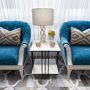 table salon marbre