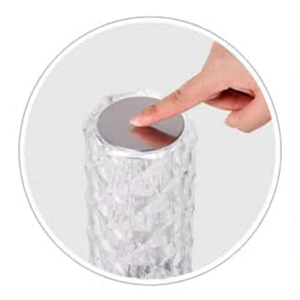 lámpara de cristal
