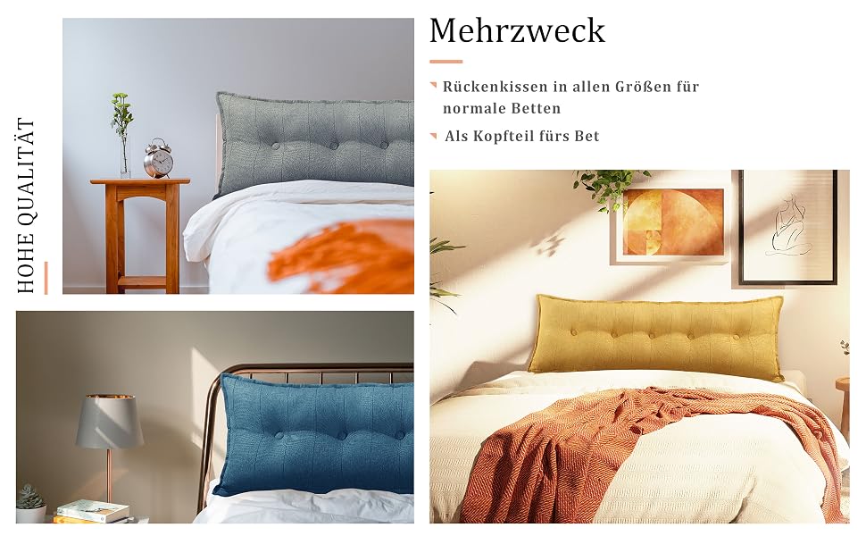 Lesekissen Rückenkissen für Bett