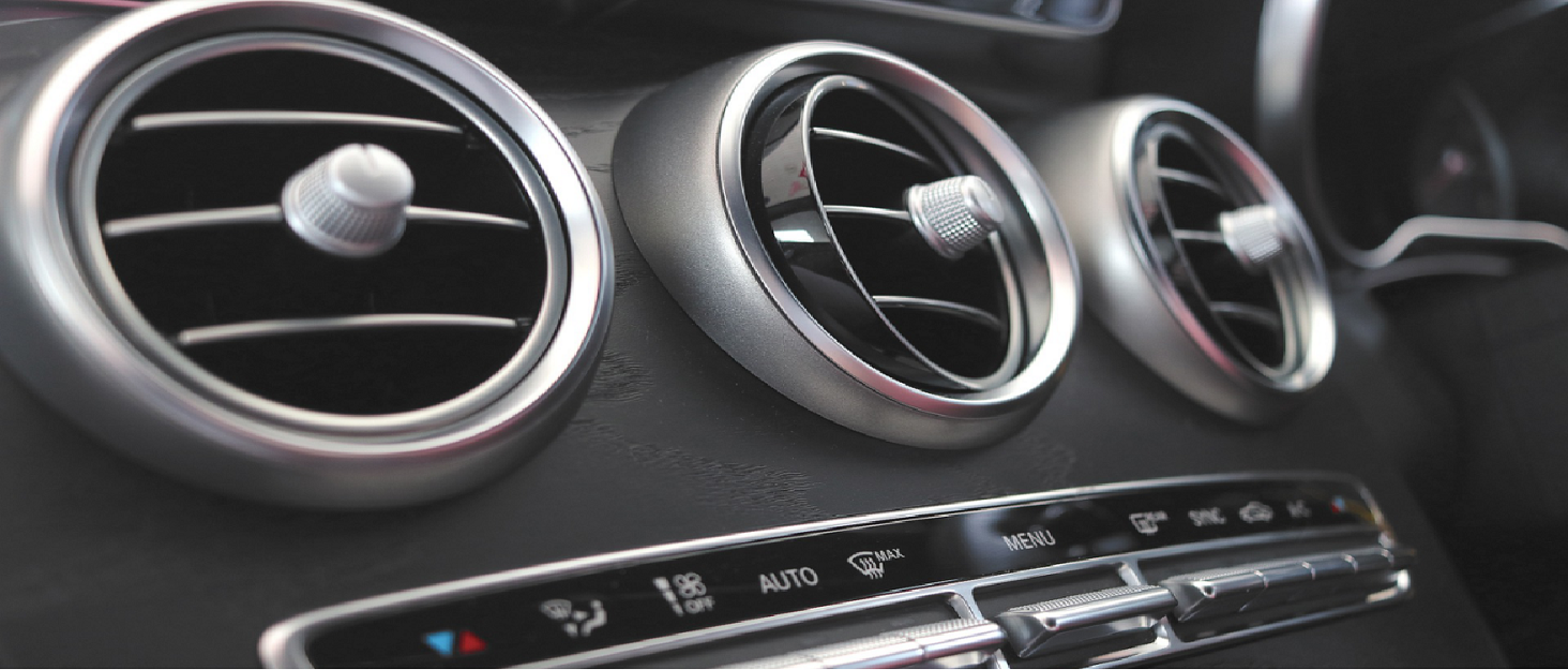 air conditioning vents in a car