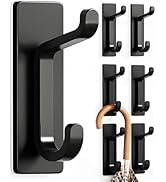Pickpiff Crochet adhesivo extra fuerte, peut supporter jusqu'à 6 kg, crochet de puerta en metal para servilleta y servilleta
