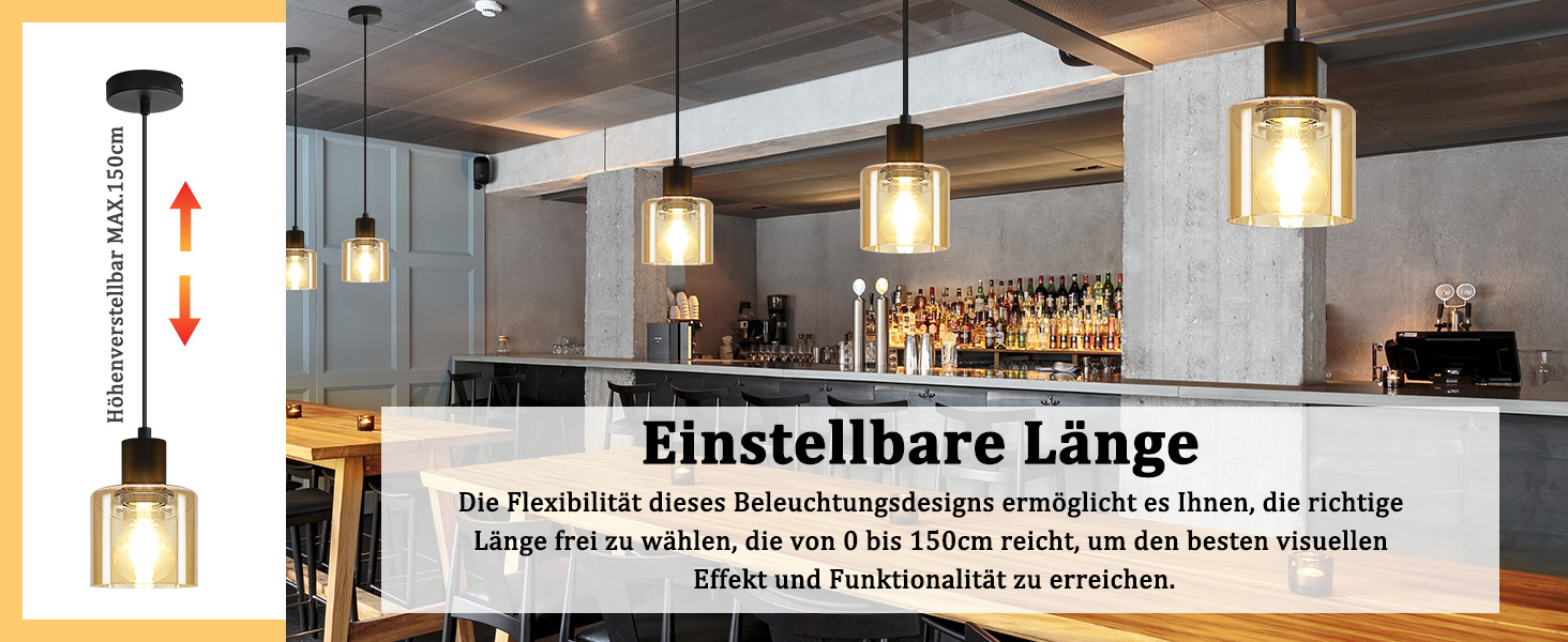 hoehenverstellbar haengelampe