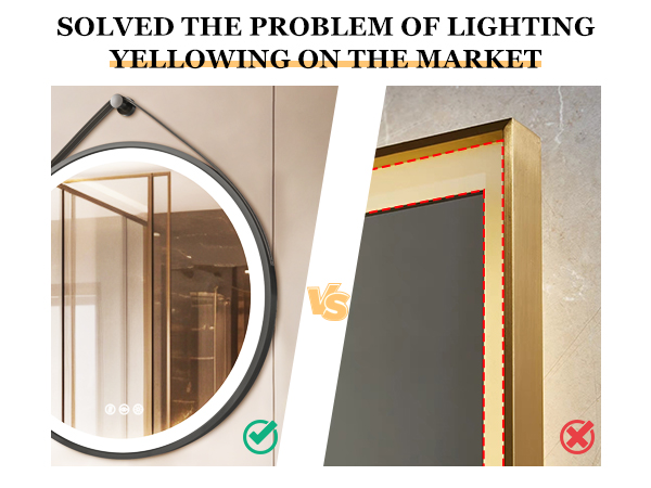 specchio con led luce bagno rotondo 60 cm 80 cm specchio tondo da bagno con led luce