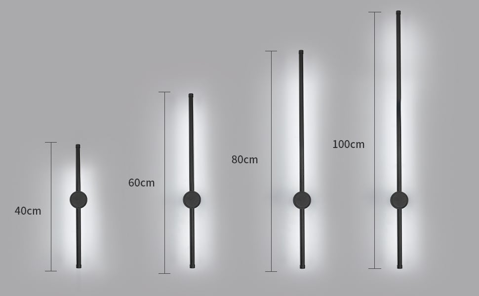 Seamoon Applique Murale Intérieur, Applique Murale Led 360° Rotative