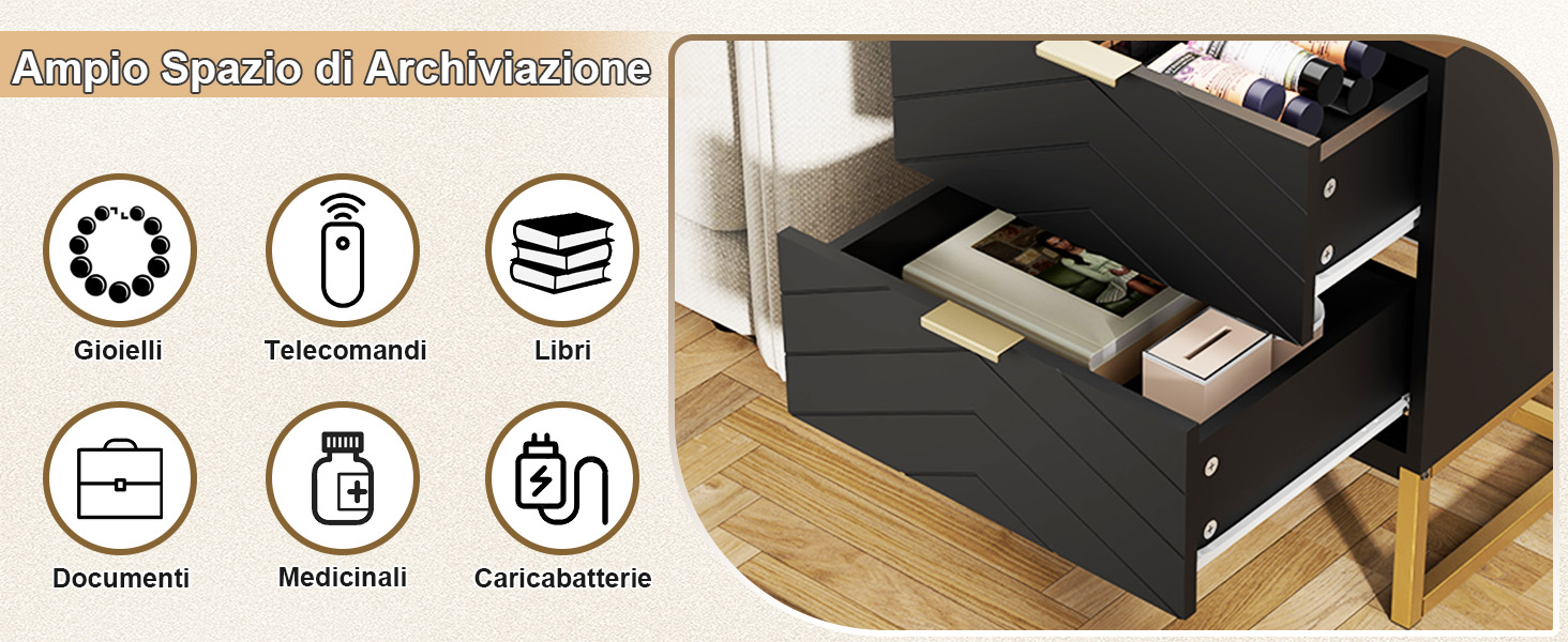ampio spazio di archiviazione