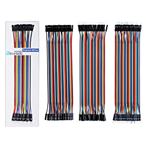 ELEGOO 120pcs Multicolored Dupont Wire