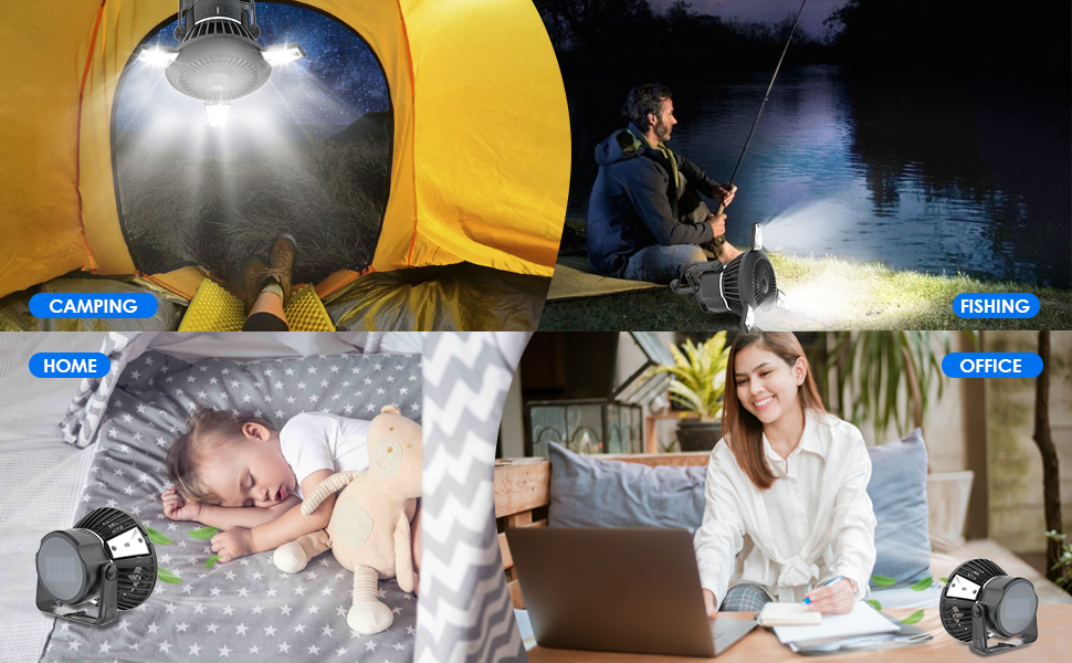 usb camping fan