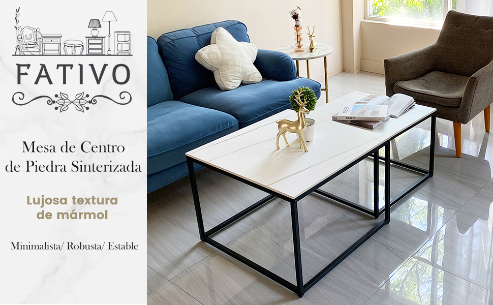 mesa nido marmol