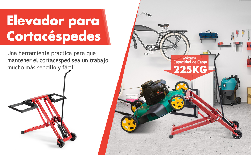 Elevador para Cortacésped