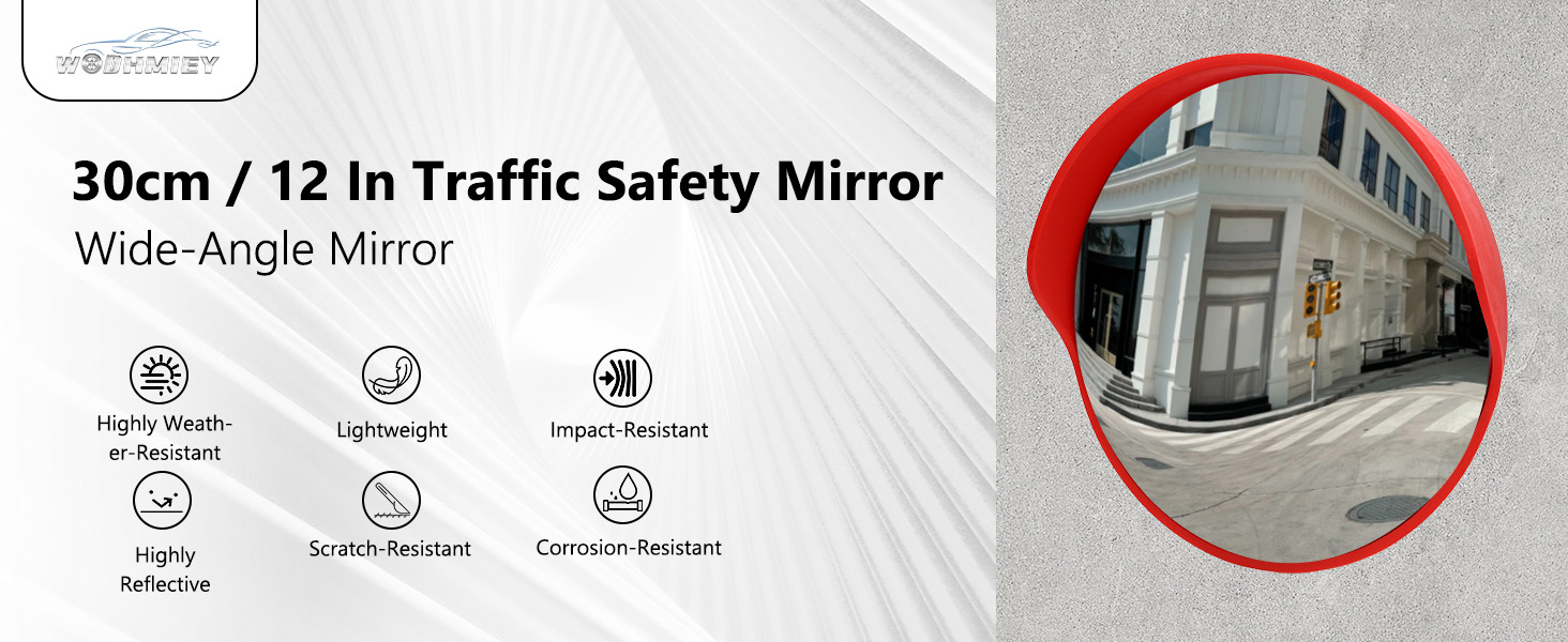 12 Inch Convex Traffic Mirror