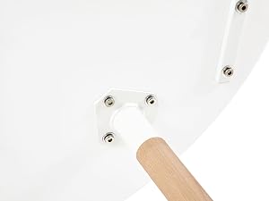 le plateau de table [unused0] est fabriqué à partir d'un contreplaqué blanc avec un manche en bois