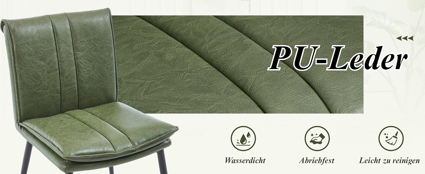 Der Text lautet „PU-Leder“.