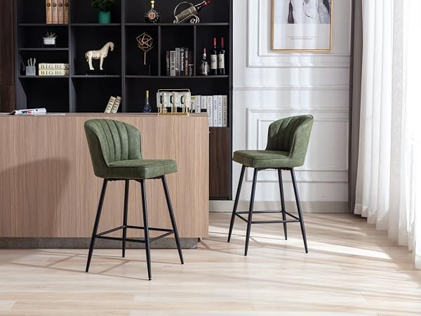 tabouret bar marron cuir