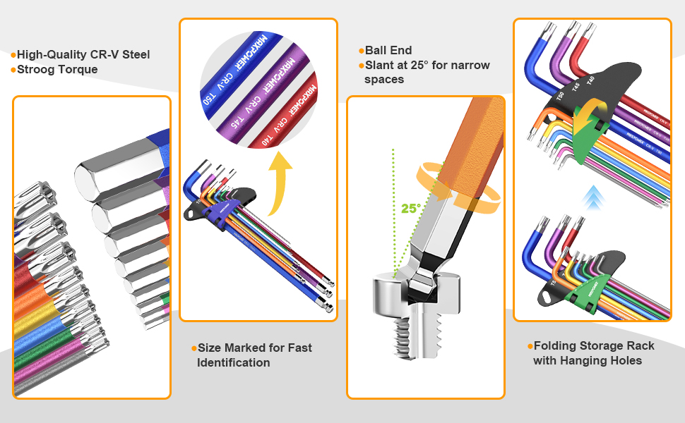 18PCS Allen Key Set