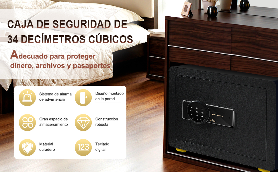 Caja Fuerte COSTWAY