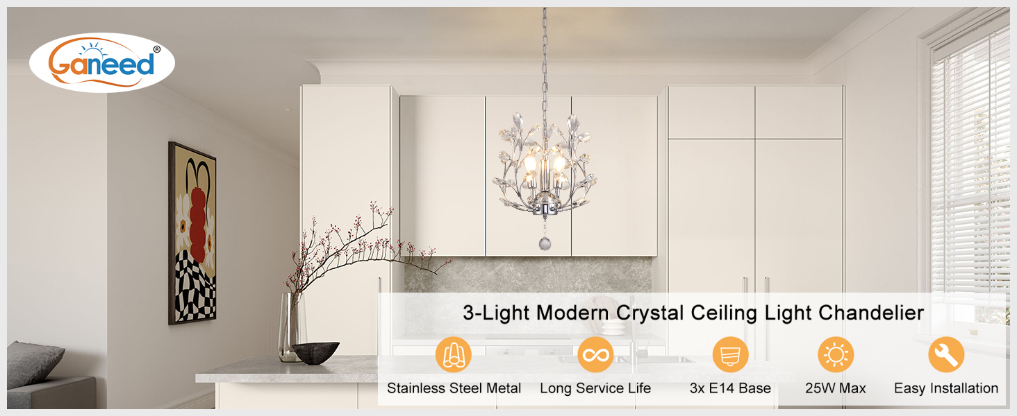 Modern Crystal Chandelier Ceiling Light
