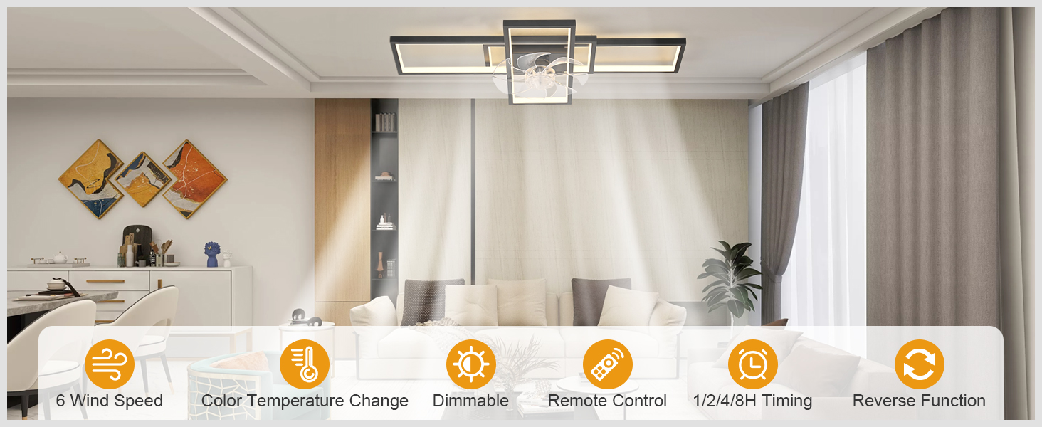ventilador de techo con luz